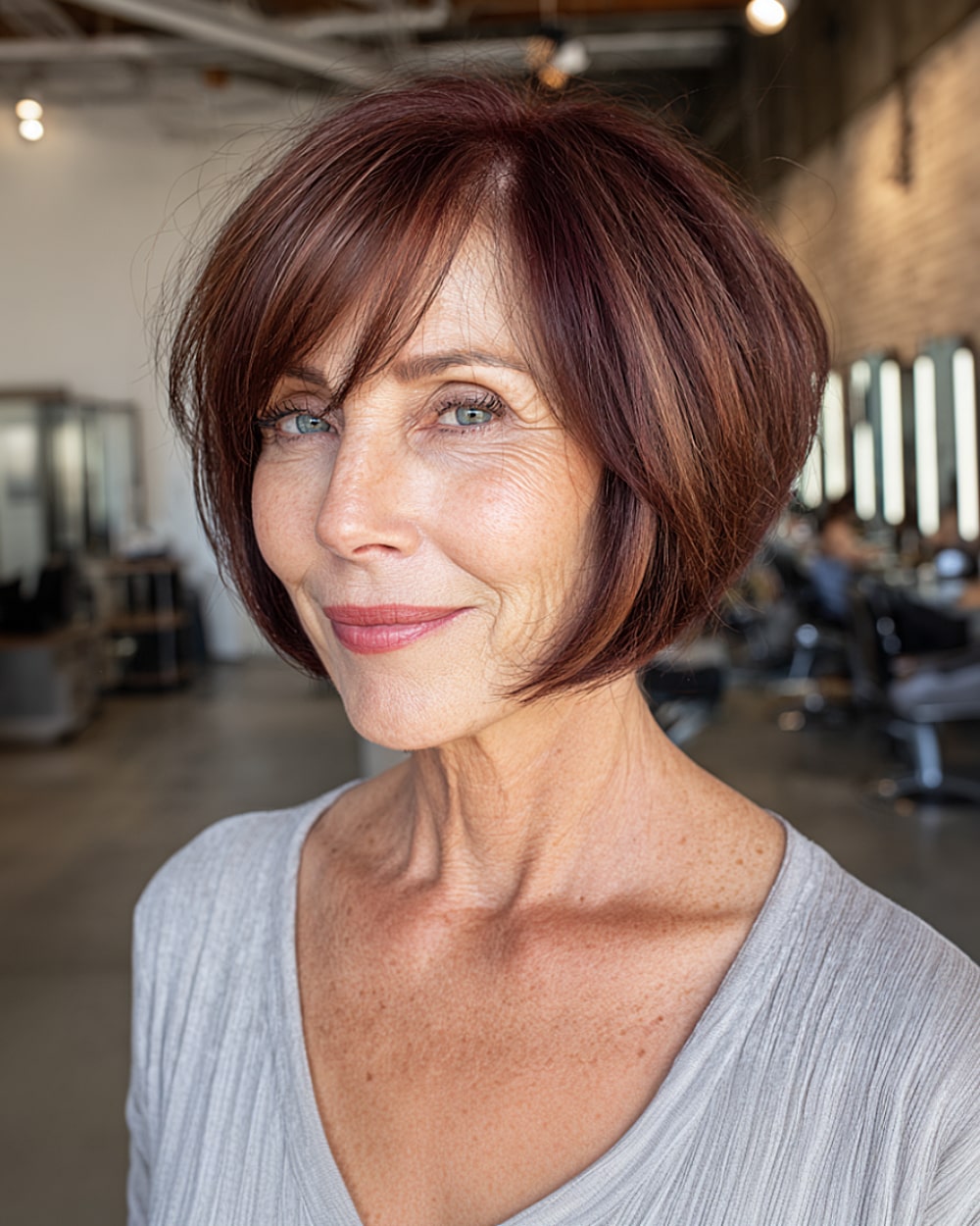 Best Short Haircuts with Bangs for Mature Women | [Year]