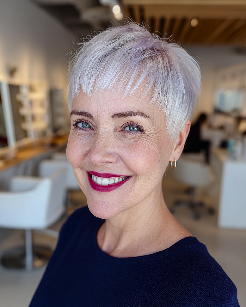 Best Short Haircuts with Bangs for Mature Women | [Year]