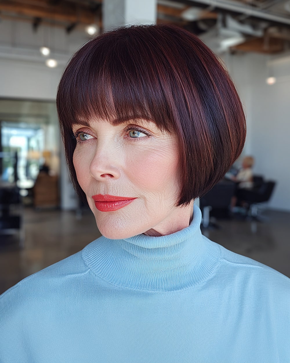 Best Short Haircuts with Bangs for Mature Women | [Year]