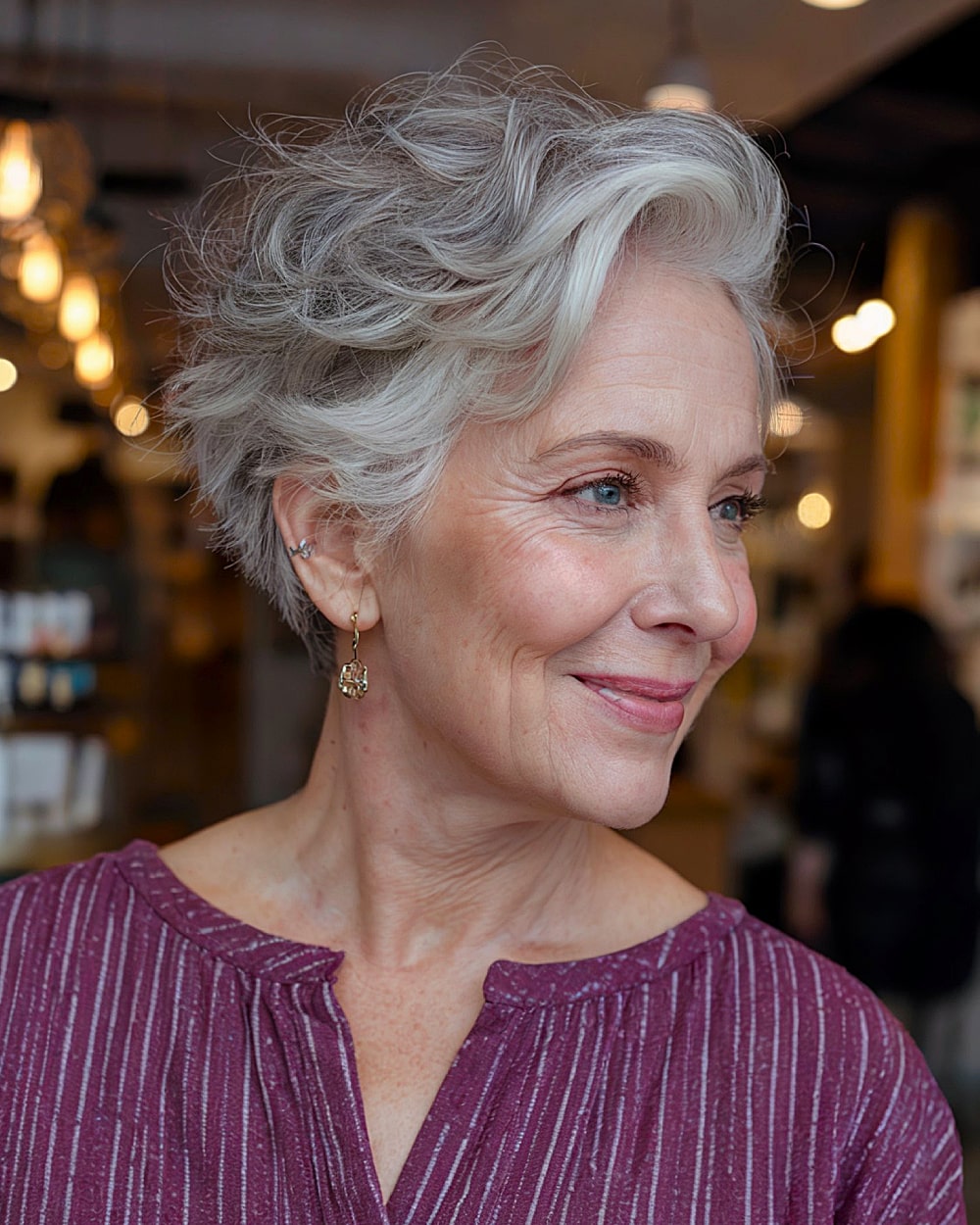 Best Short Wavy Hairstyles for Gray Hair After 60 | Expert Styling Tips