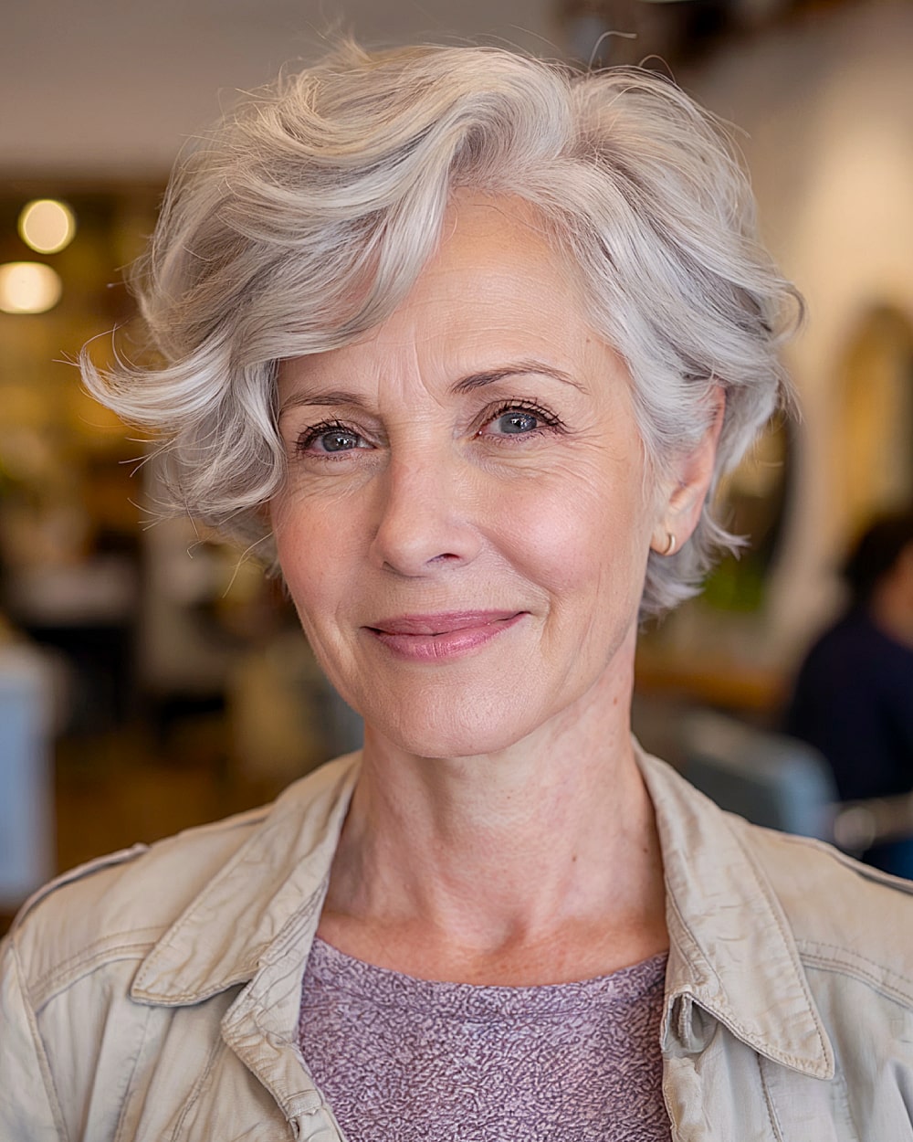 Best Short Wavy Hairstyles for Gray Hair After 60 | Expert Styling Tips