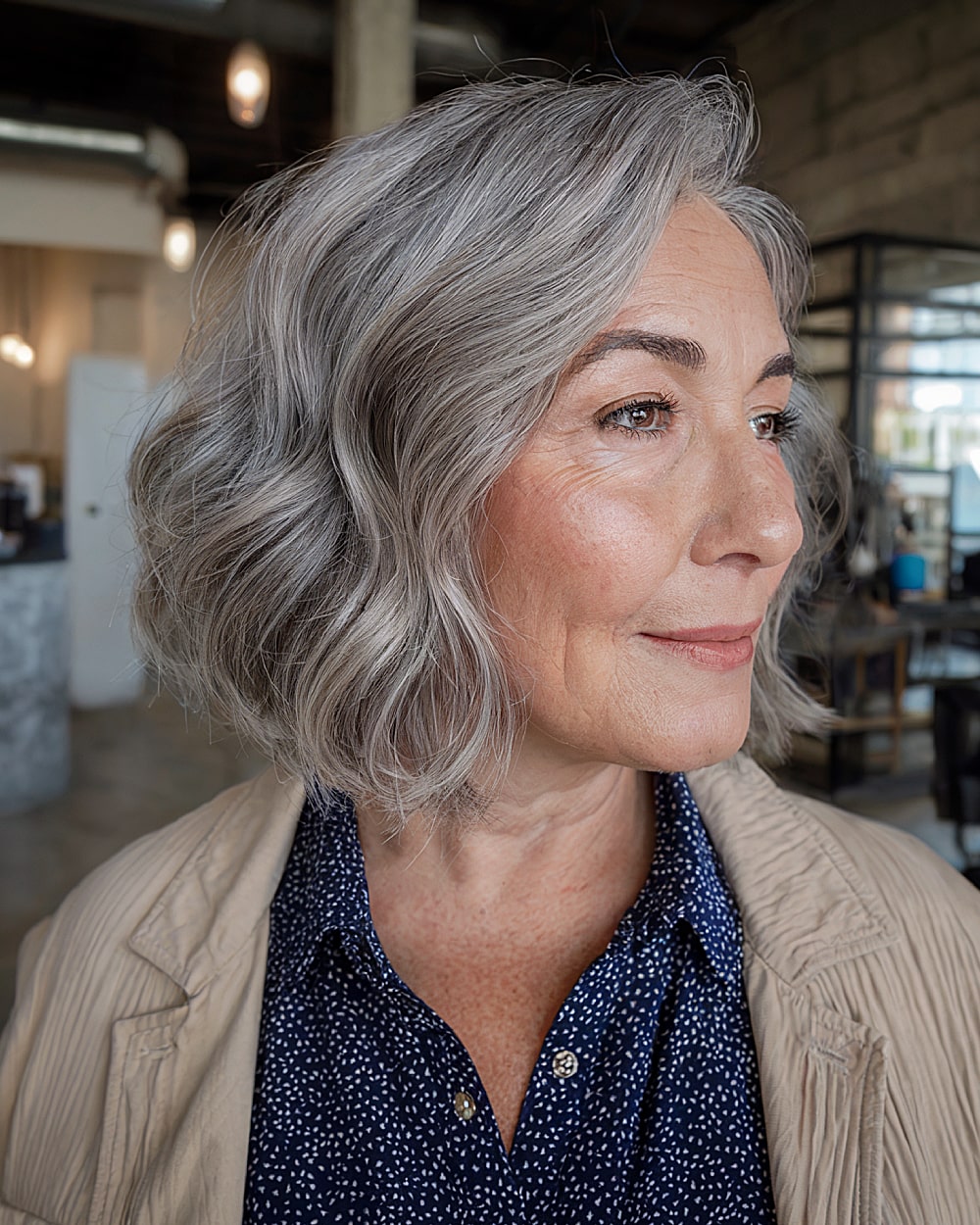 Best Short Wavy Hairstyles for Gray Hair After 60 | Expert Styling Tips