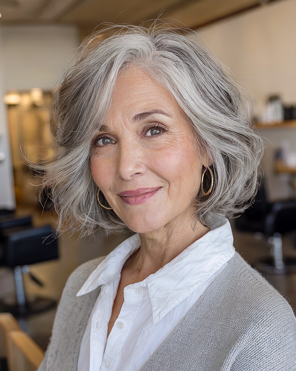 Best Short Wavy Hairstyles for Gray Hair After 60 | Expert Styling Tips