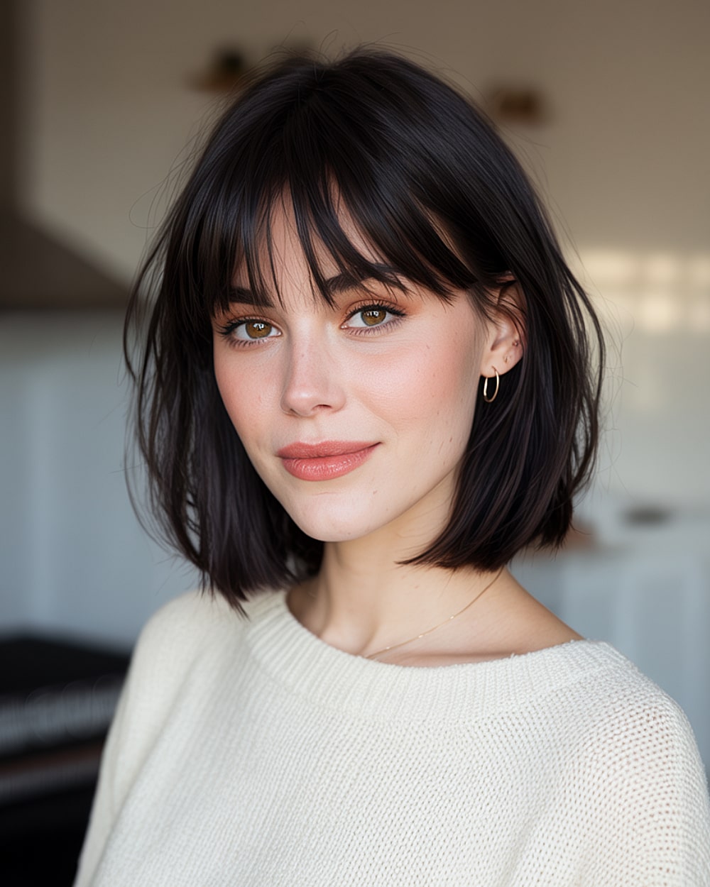Short Black Hair with Bangs: 22 Stylish Looks for 2026