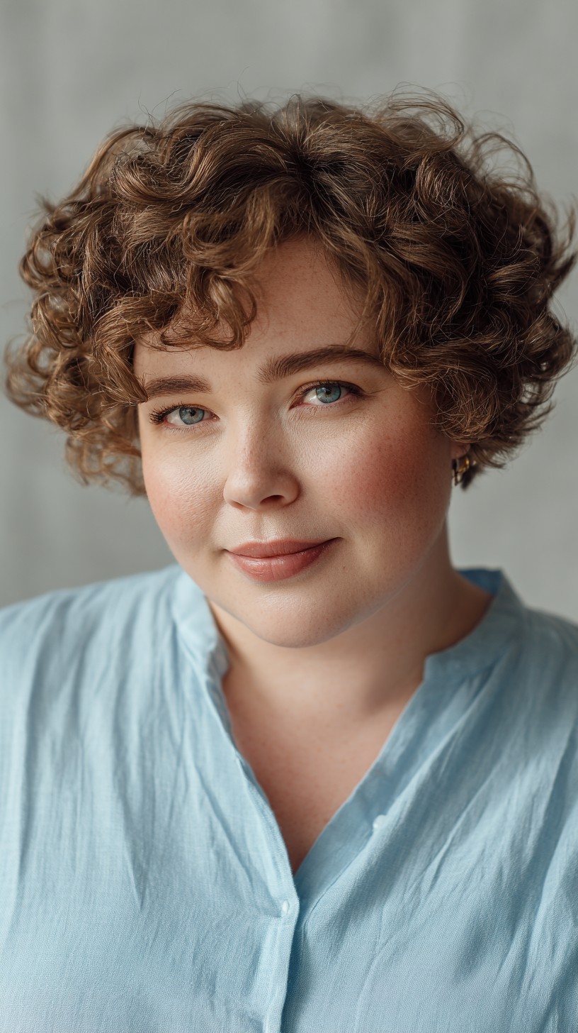 Best Short Curly Haircuts for Round Faces in 2026 | Expert Styles