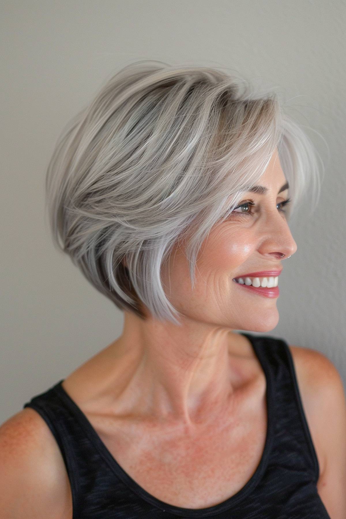 Best Short Stacked Bob Haircuts for Women Over 50 in 2026
