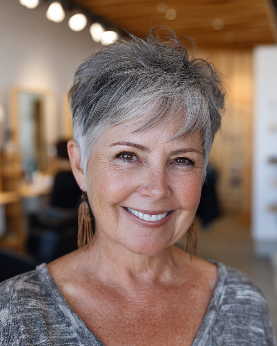 Best Short Haircuts for Round Faces Over 60: Expert Styles & Tips