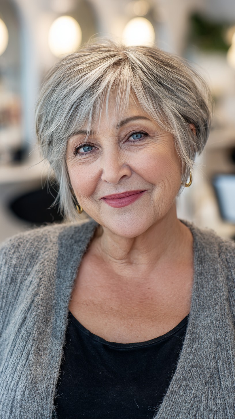 Best Short Haircuts for Round Faces Over 60: Expert Styles & Tips