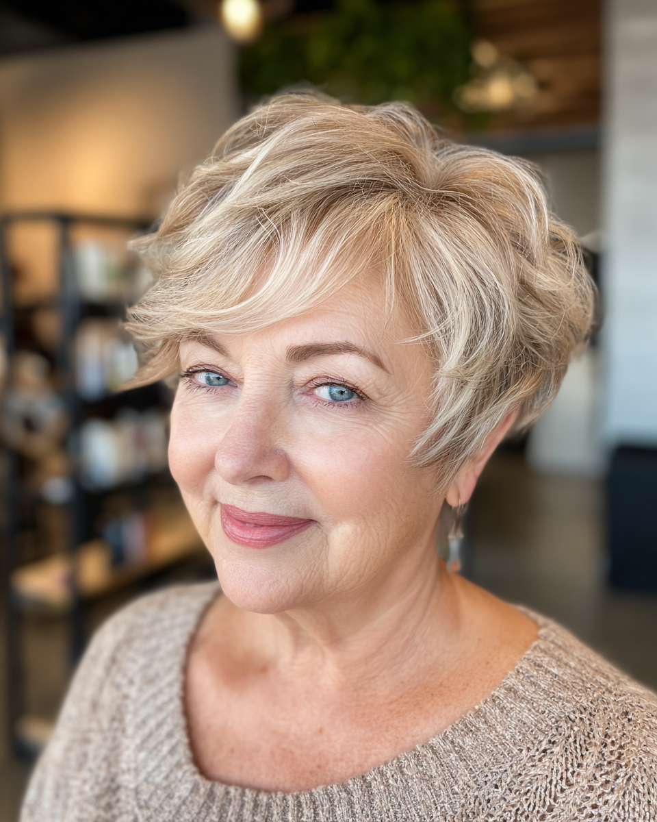 Best Short Haircuts for Round Faces Over 60: Expert Styles & Tips