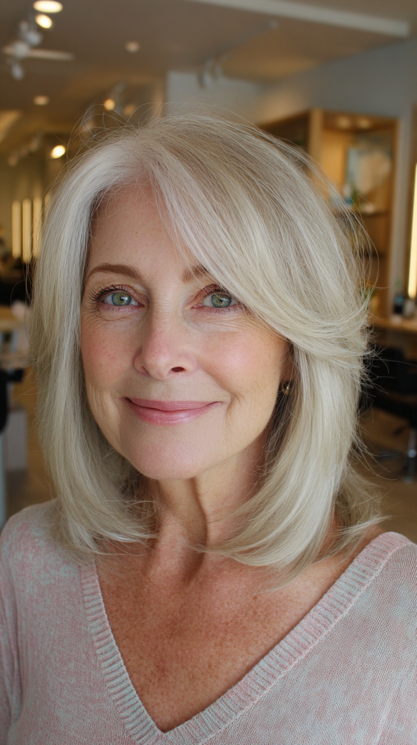 Best Shoulder-Length Hairstyles for Women Over 70: Stylish & Modern