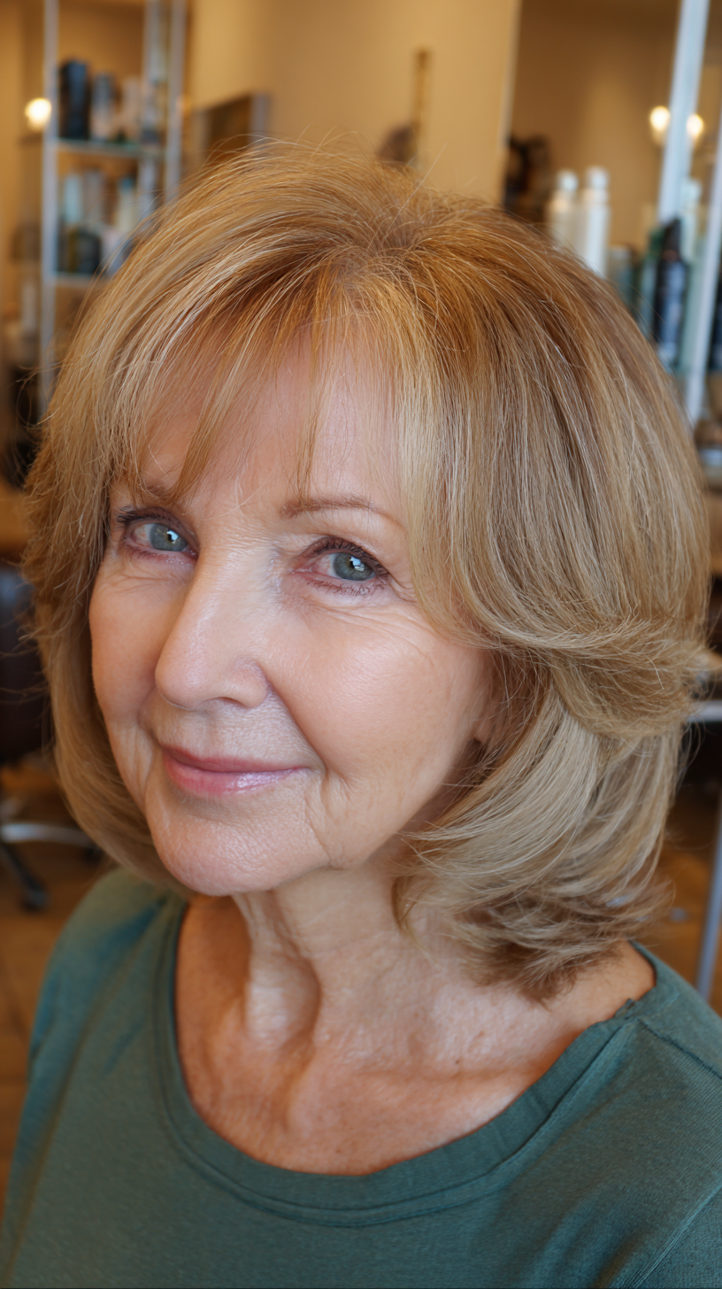 Best Shoulder-Length Hairstyles for Women Over 70: Stylish & Modern