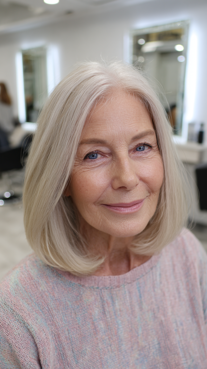 Best Shoulder-Length Hairstyles for Women Over 70: Stylish & Modern