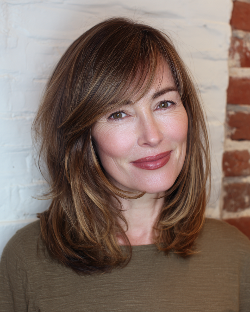 Best Shoulder-Length Hairstyles for Women 50+ in 2026