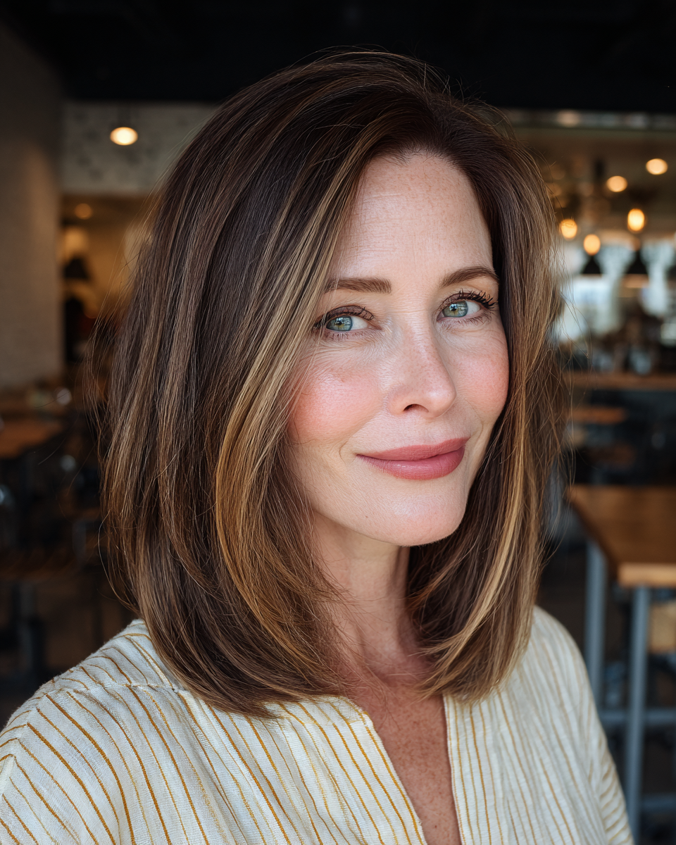 Best Shoulder-Length Hairstyles for Women 50+ in 2026