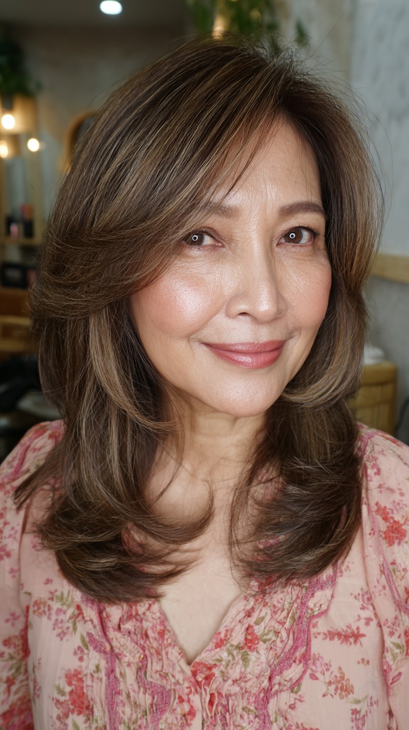 Best Layered Haircuts for Fine Hair Over 60: Volume & Style