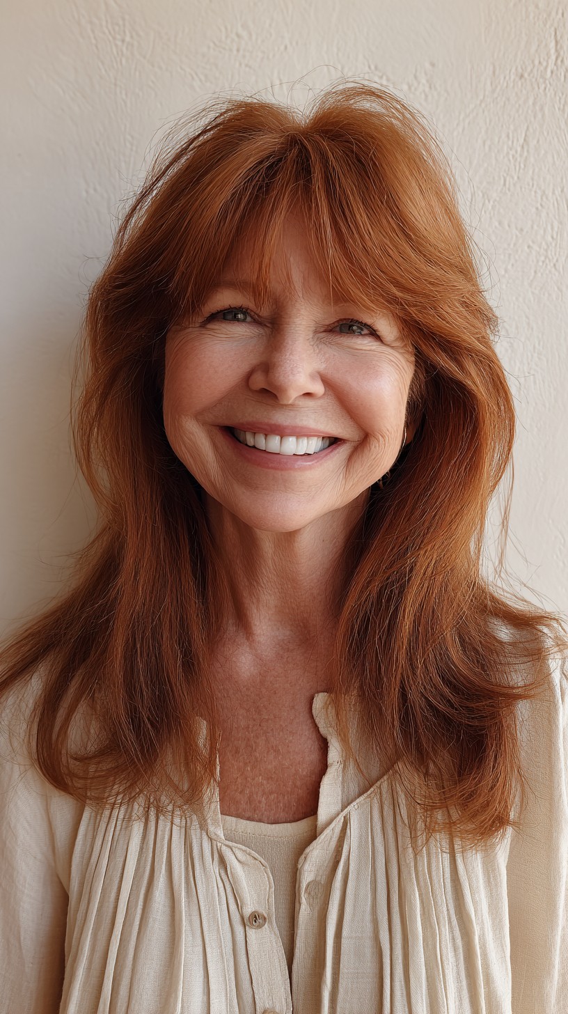 Best Curtain Bangs for Medium Hair Over 60: Soft & Stylish Looks