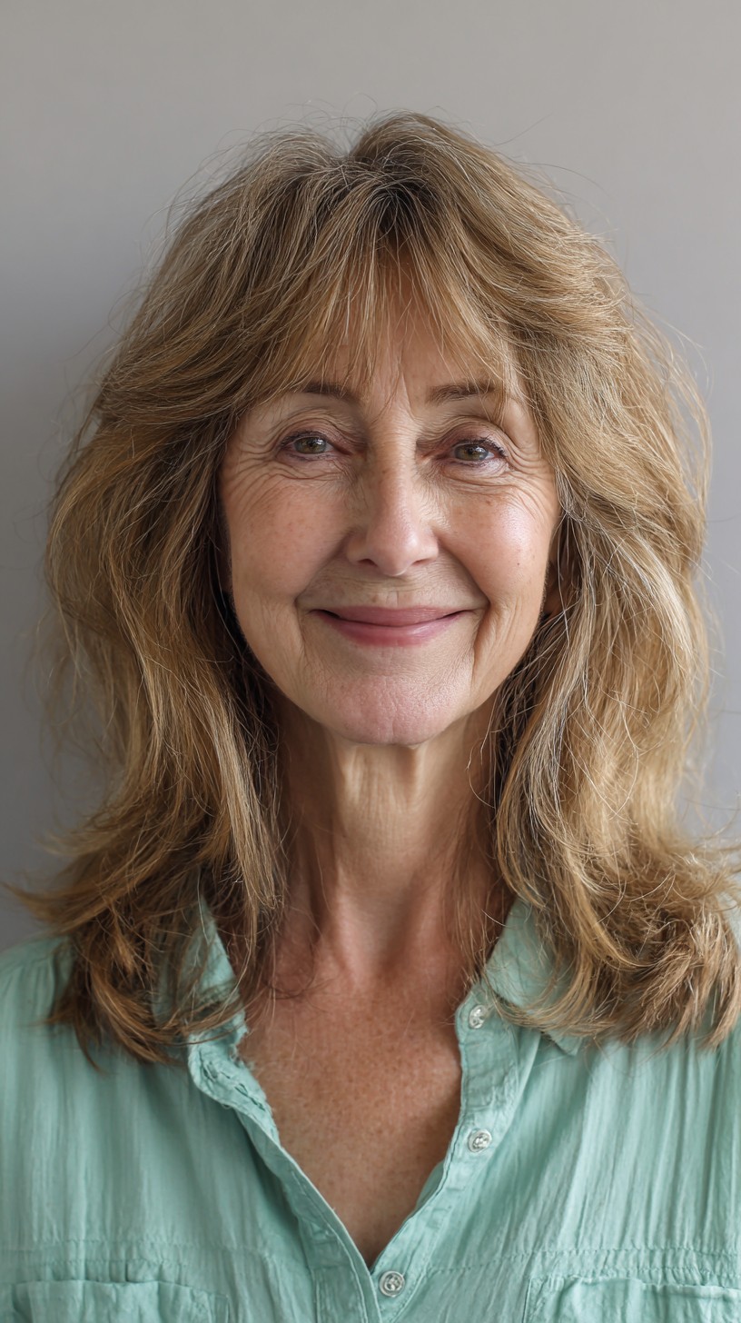 Best Curtain Bangs for Medium Hair Over 60: Soft & Stylish Looks