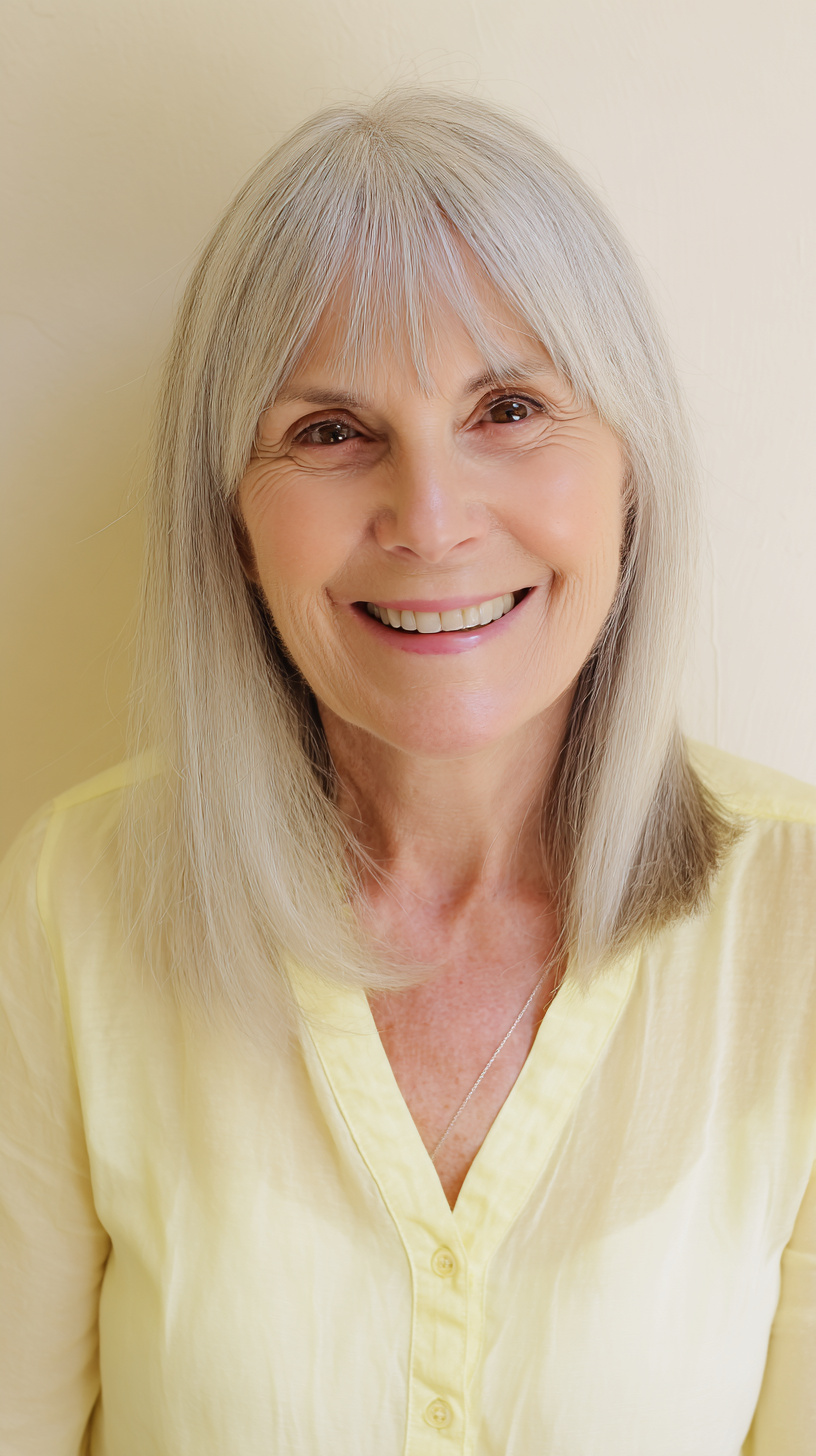 Best Curtain Bangs for Medium Hair Over 60: Soft & Stylish Looks