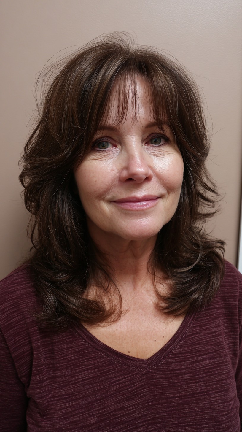 Best Curtain Bangs for Medium Hair Over 60: Soft & Stylish Looks