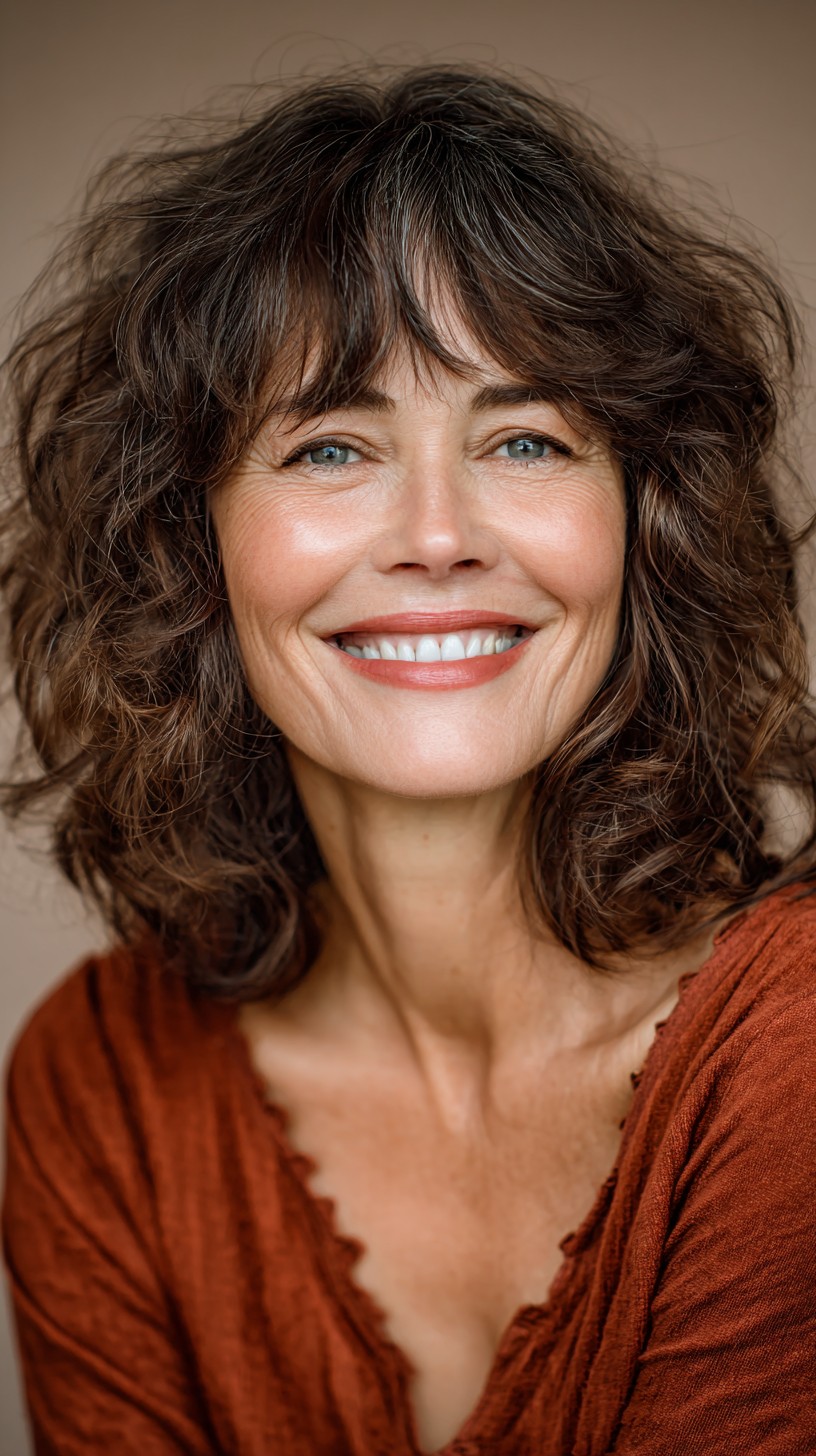 Best Curtain Bangs for Medium Hair Over 60: Soft & Stylish Looks