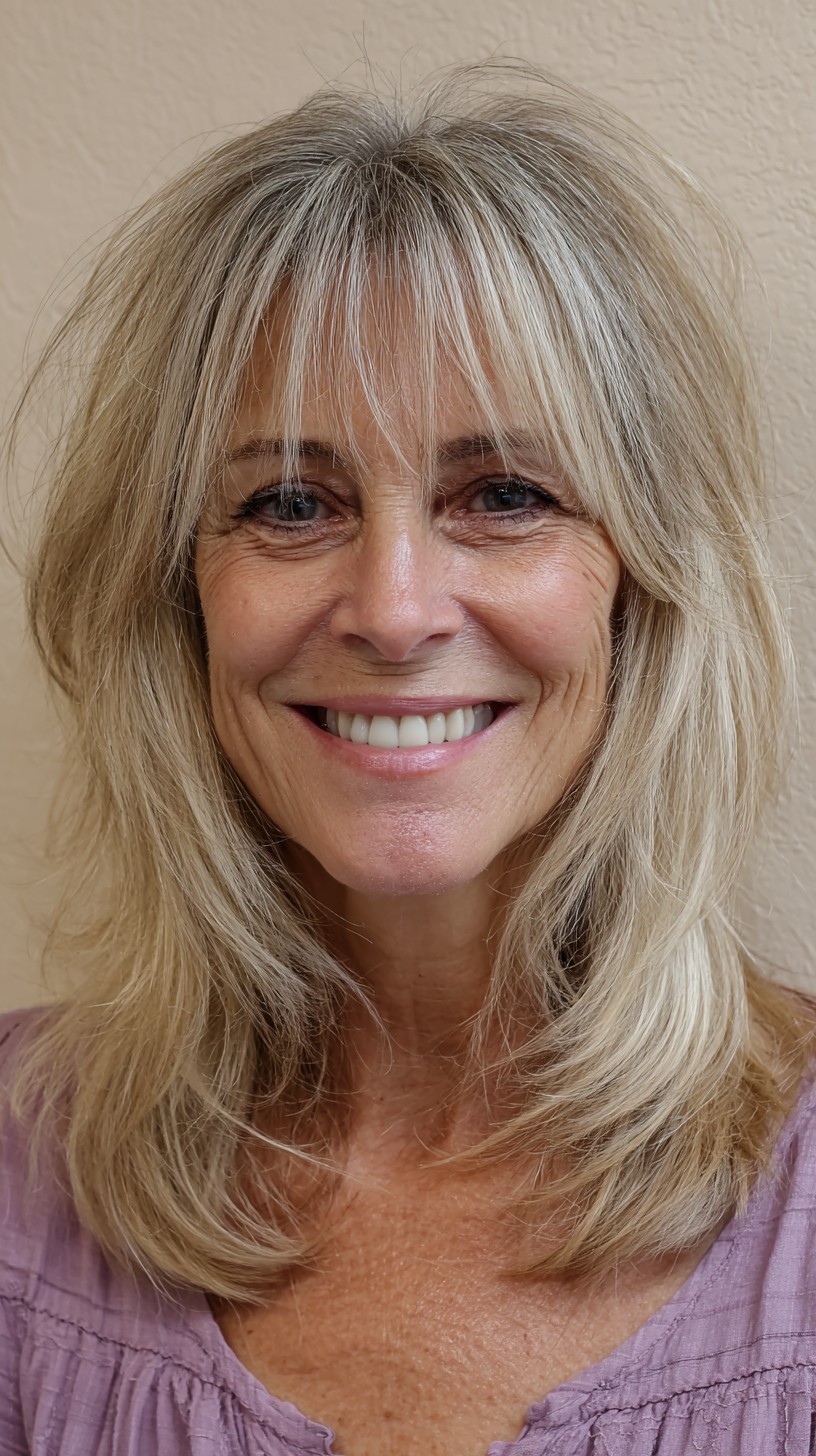 Best Curtain Bangs for Medium Hair Over 60: Soft & Stylish Looks