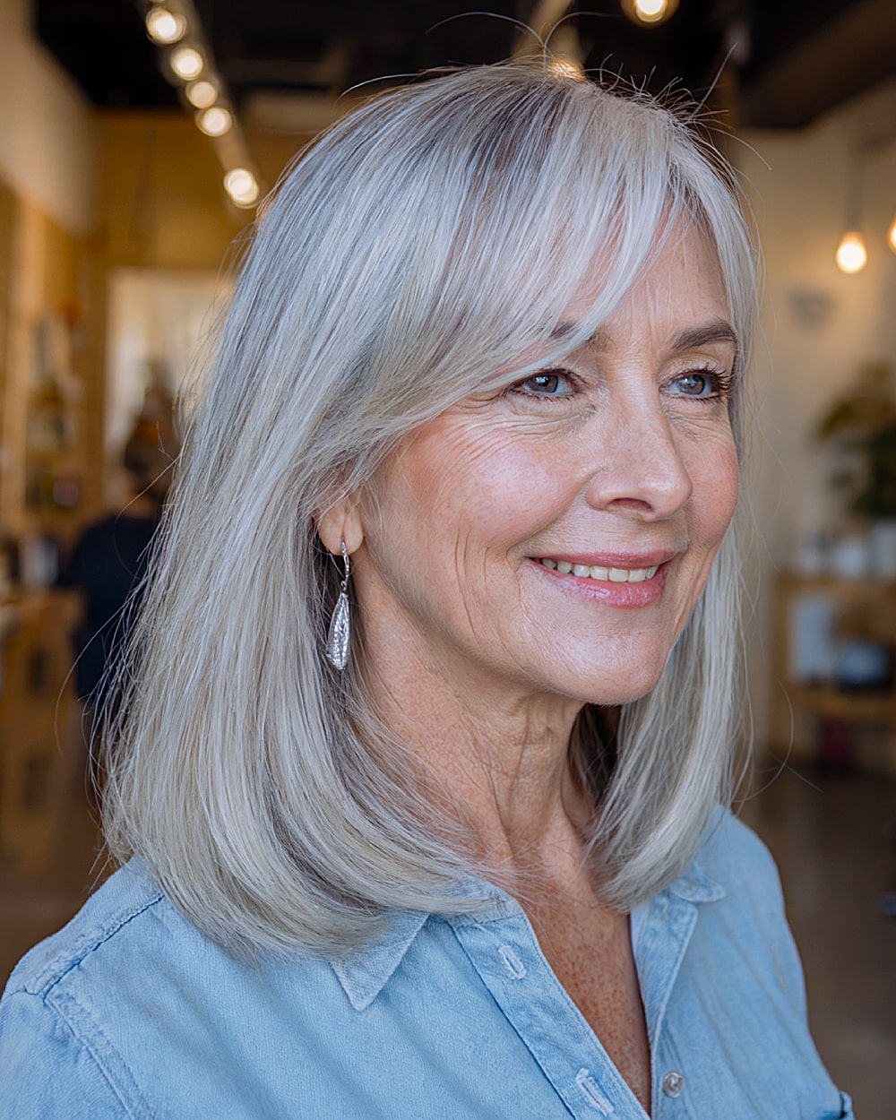 Best Curtain Bangs for Medium Hair Over 60: Soft & Stylish Looks