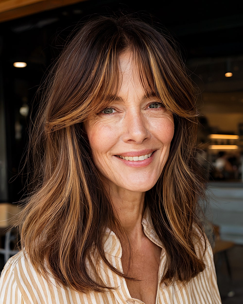 Best Curtain Bangs for Medium Hair Over 60: Soft & Stylish Looks