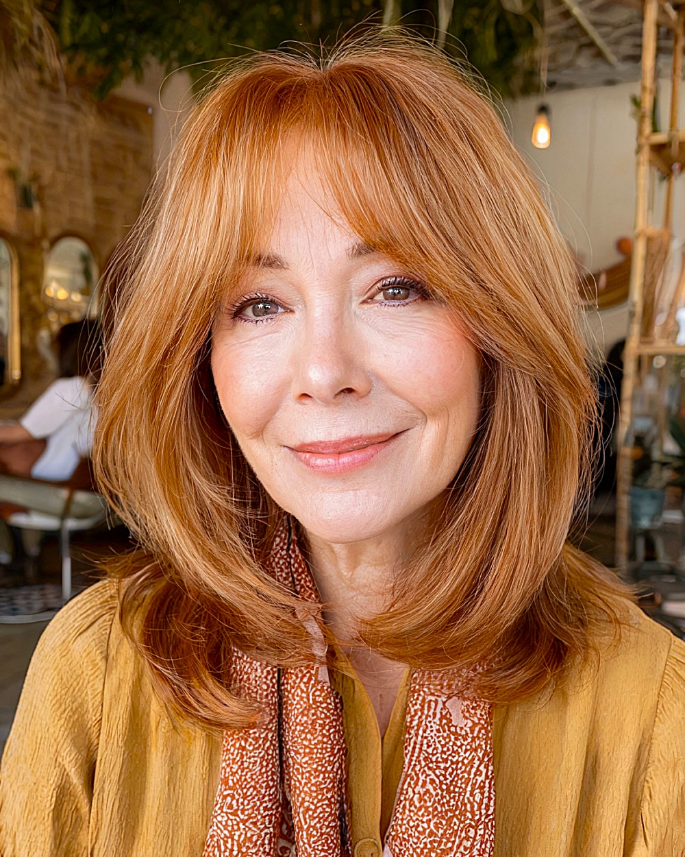 Best Curtain Bangs for Medium Hair Over 60: Soft & Stylish Looks