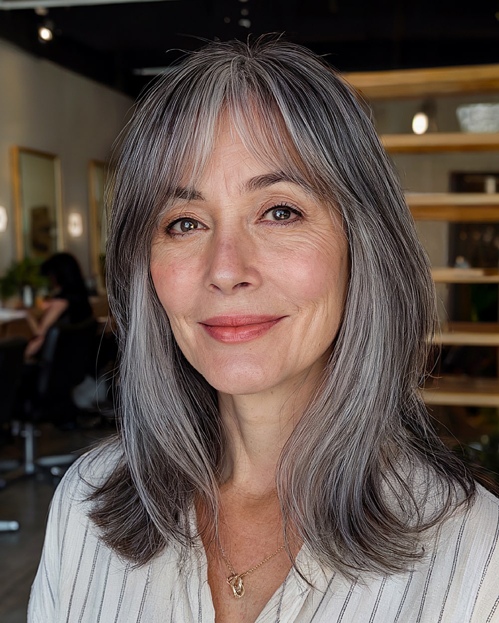 Best Curtain Bangs for Medium Hair Over 60: Soft & Stylish Looks