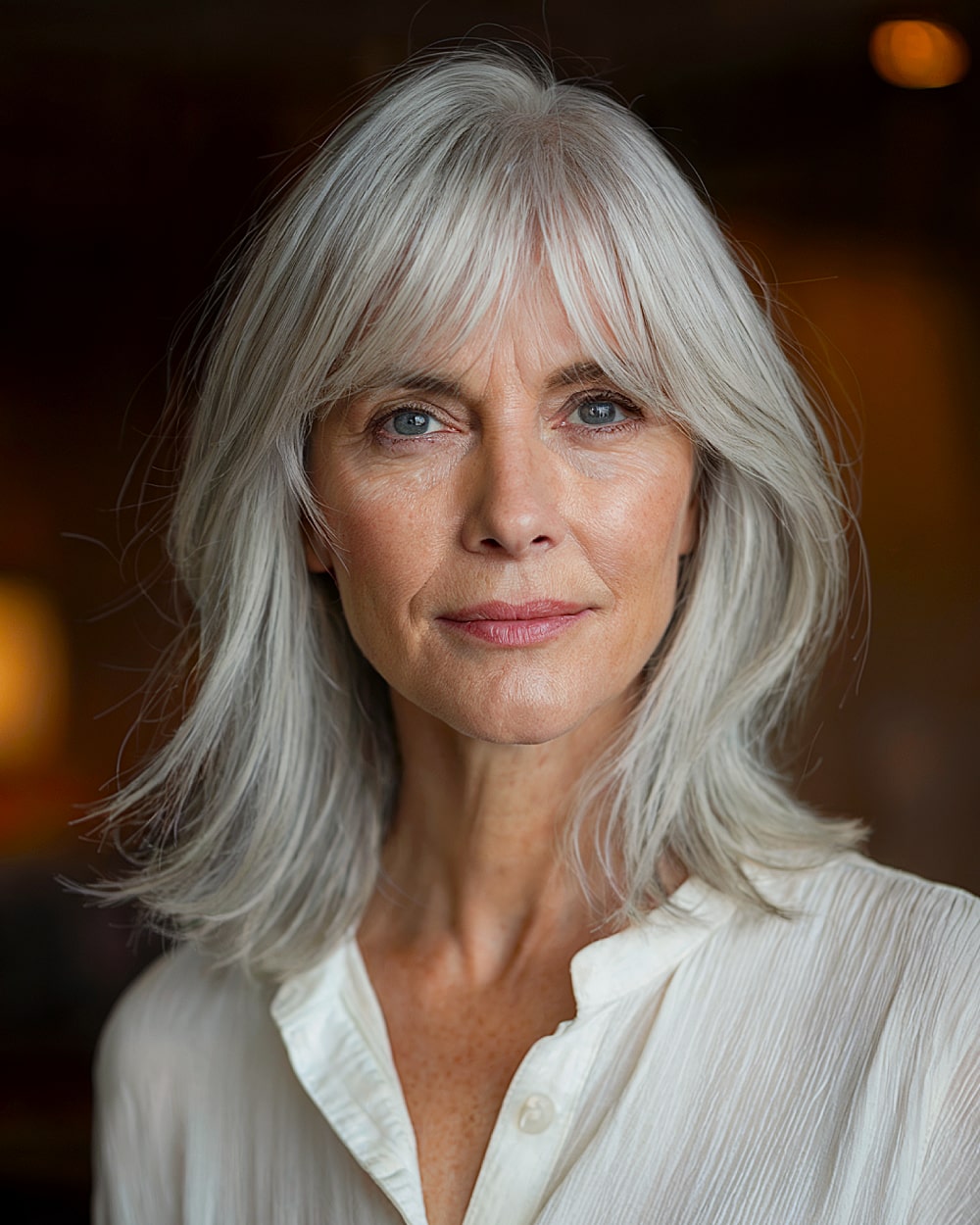 Best Curtain Bangs for Medium Hair Over 60: Soft & Stylish Looks