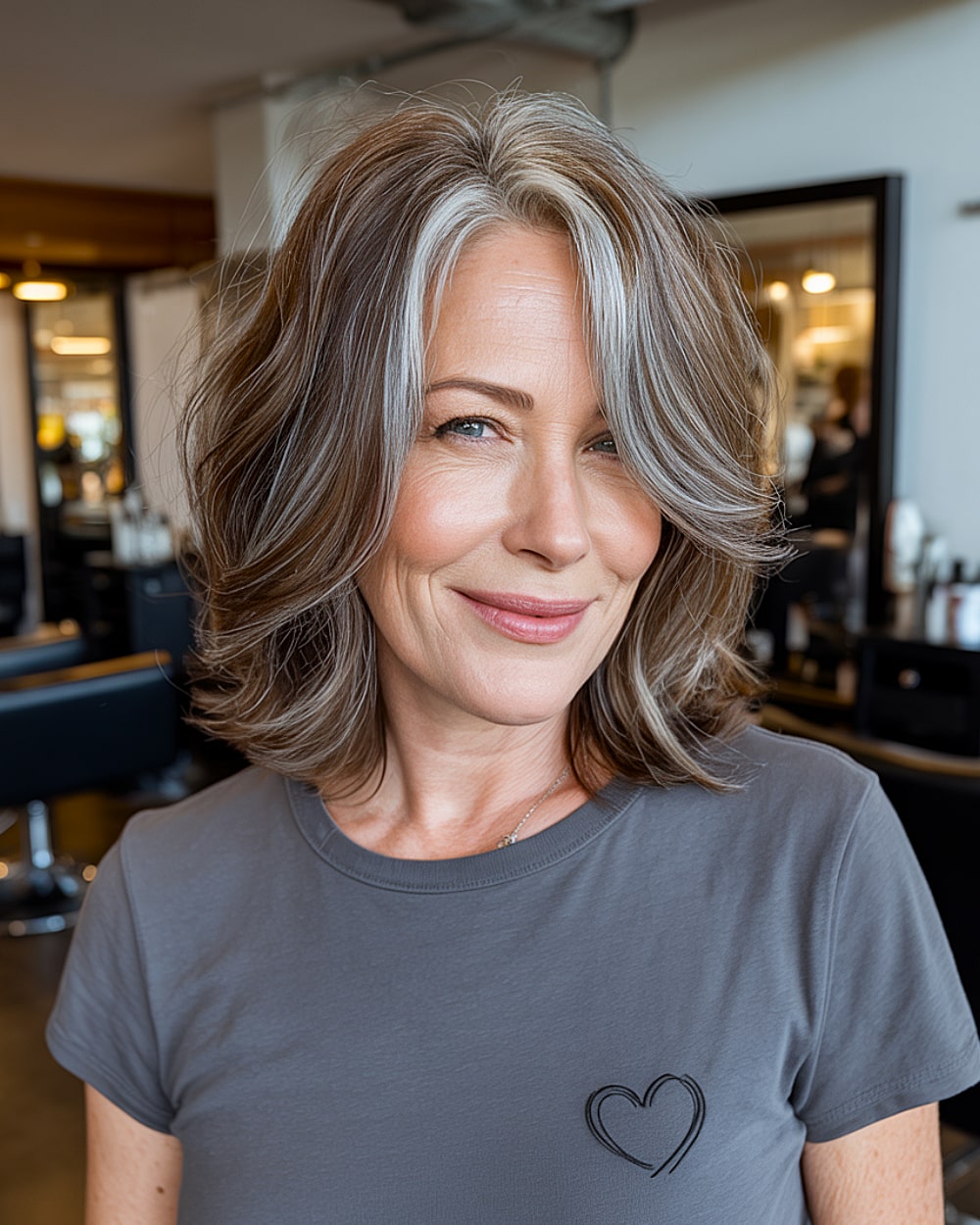 Shoulder Length Haircuts for Grey Hair: 22 Stylish Ideas