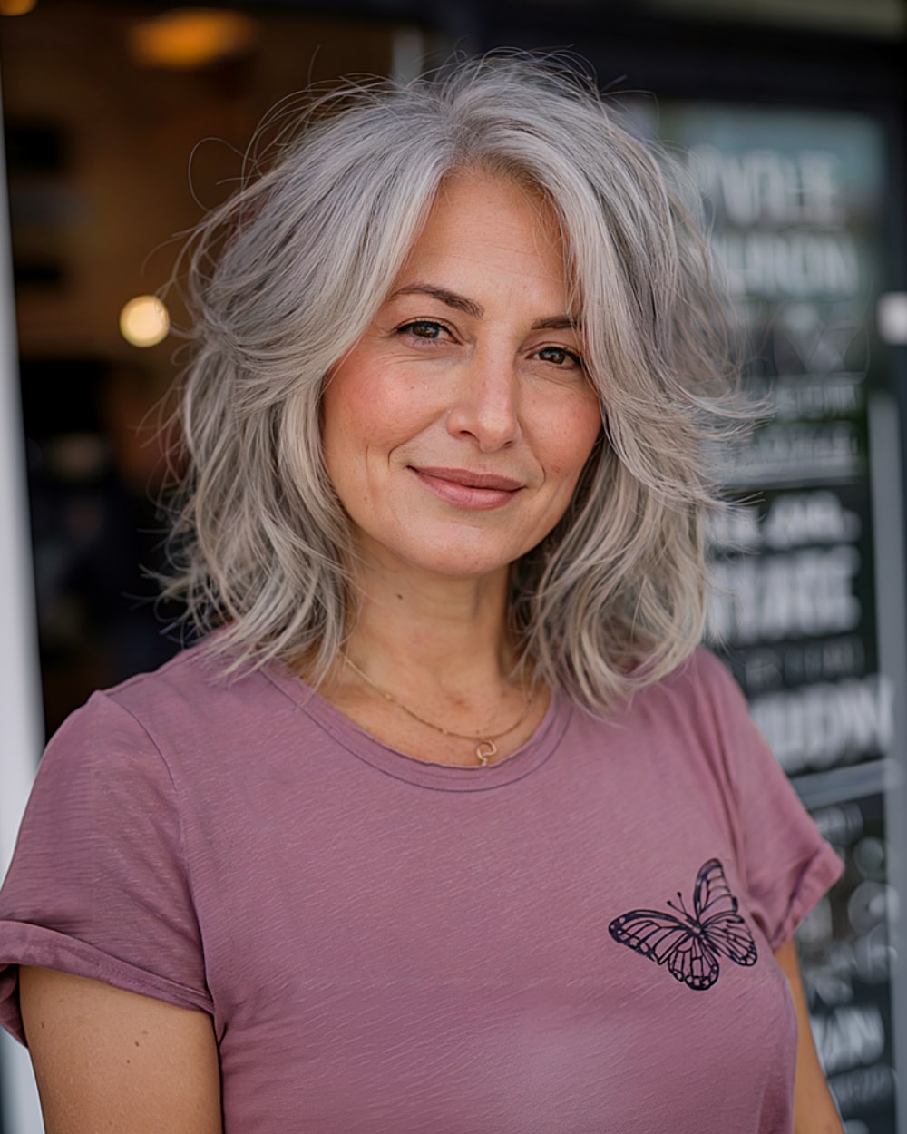 Shoulder Length Haircuts for Grey Hair: 22 Stylish Ideas