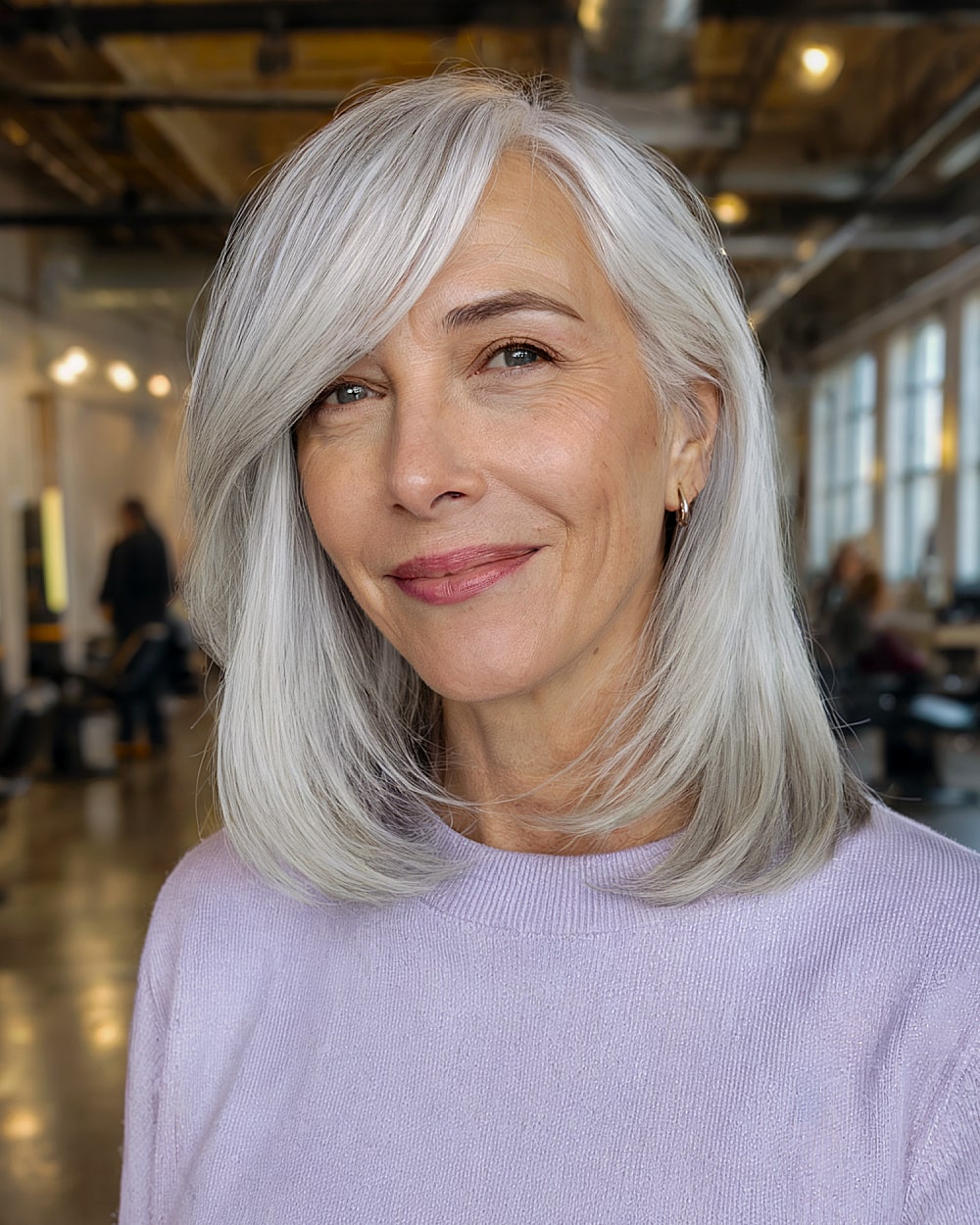 Shoulder Length Haircuts for Grey Hair: 22 Stylish Ideas