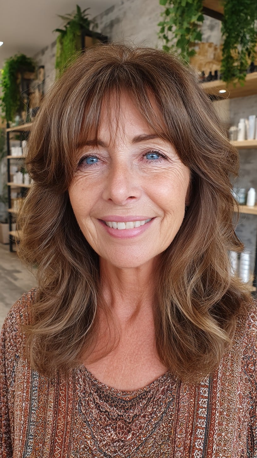 Best Medium-Length Layered Haircuts for Women Over 60