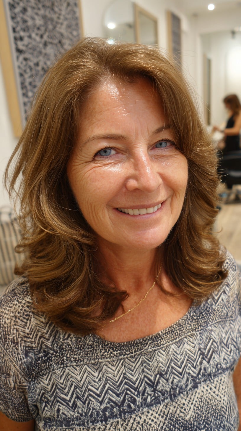 Best Medium-Length Layered Haircuts for Women Over 60