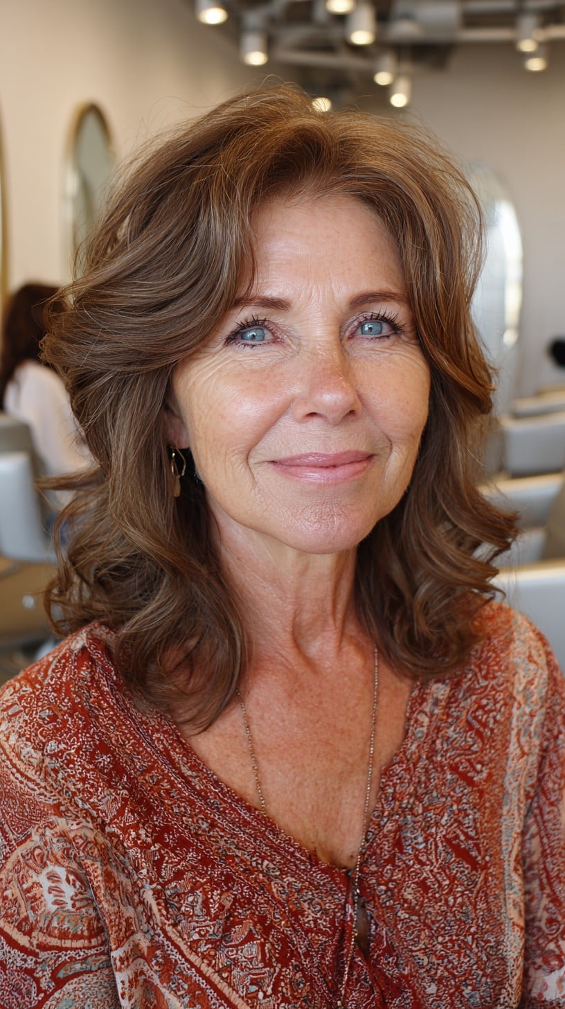 Best Medium-Length Layered Haircuts for Women Over 60