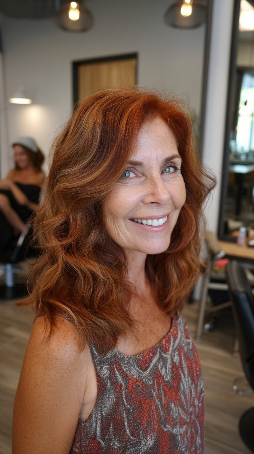 Best Medium-Length Layered Haircuts for Women Over 60