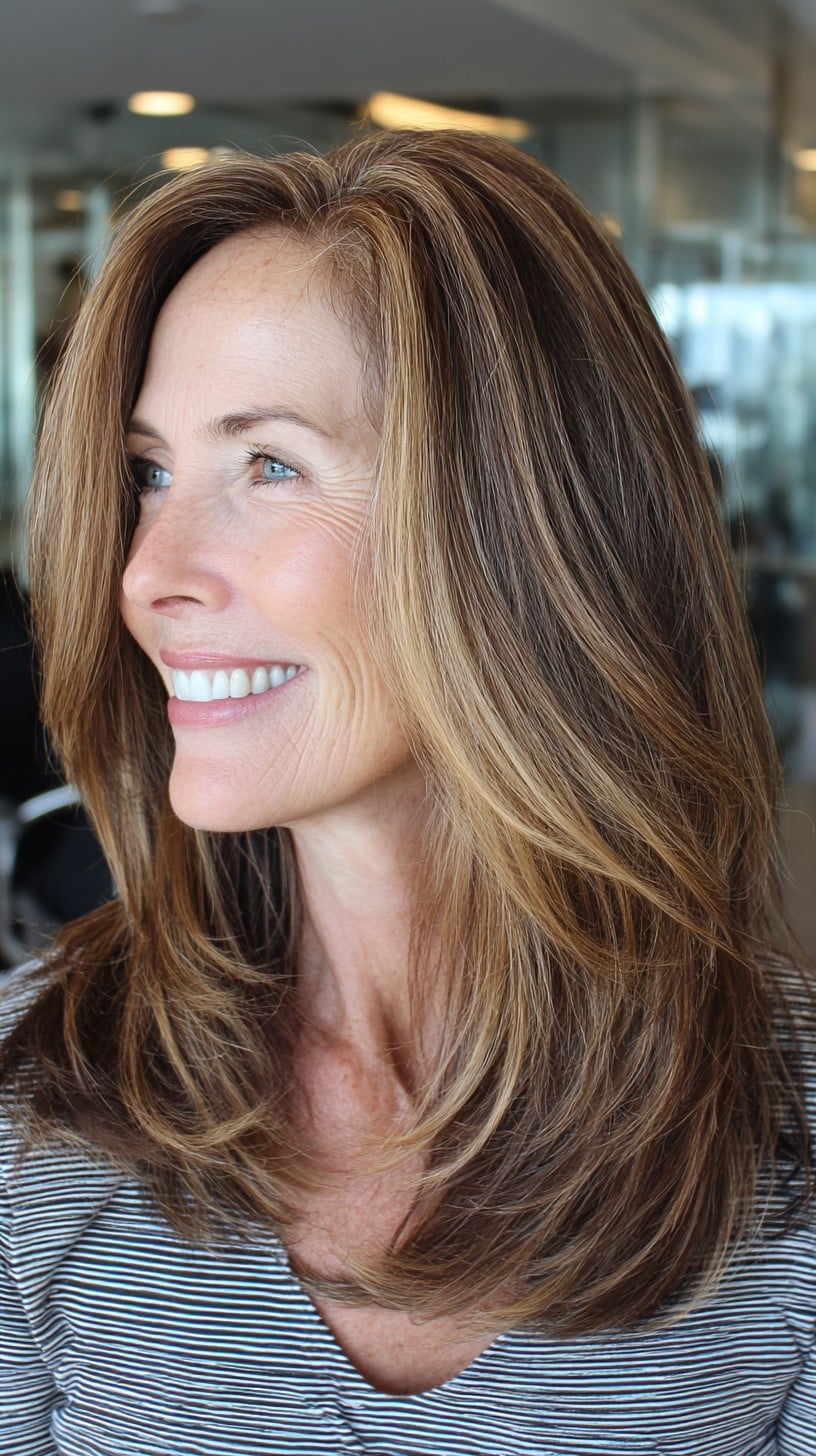 Best Medium-Length Layered Haircuts for Women Over 60