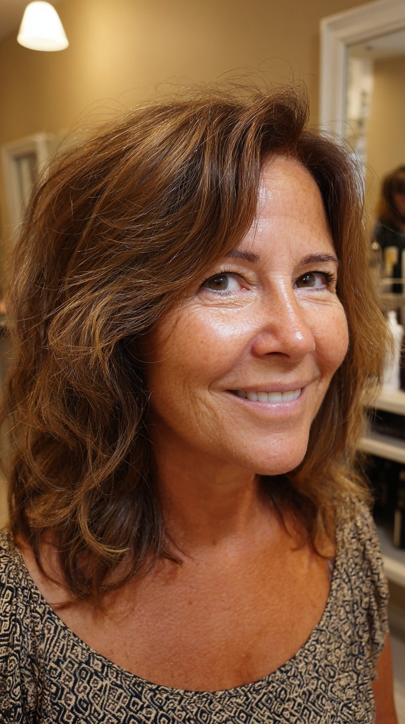Best Medium-Length Layered Haircuts for Women Over 60