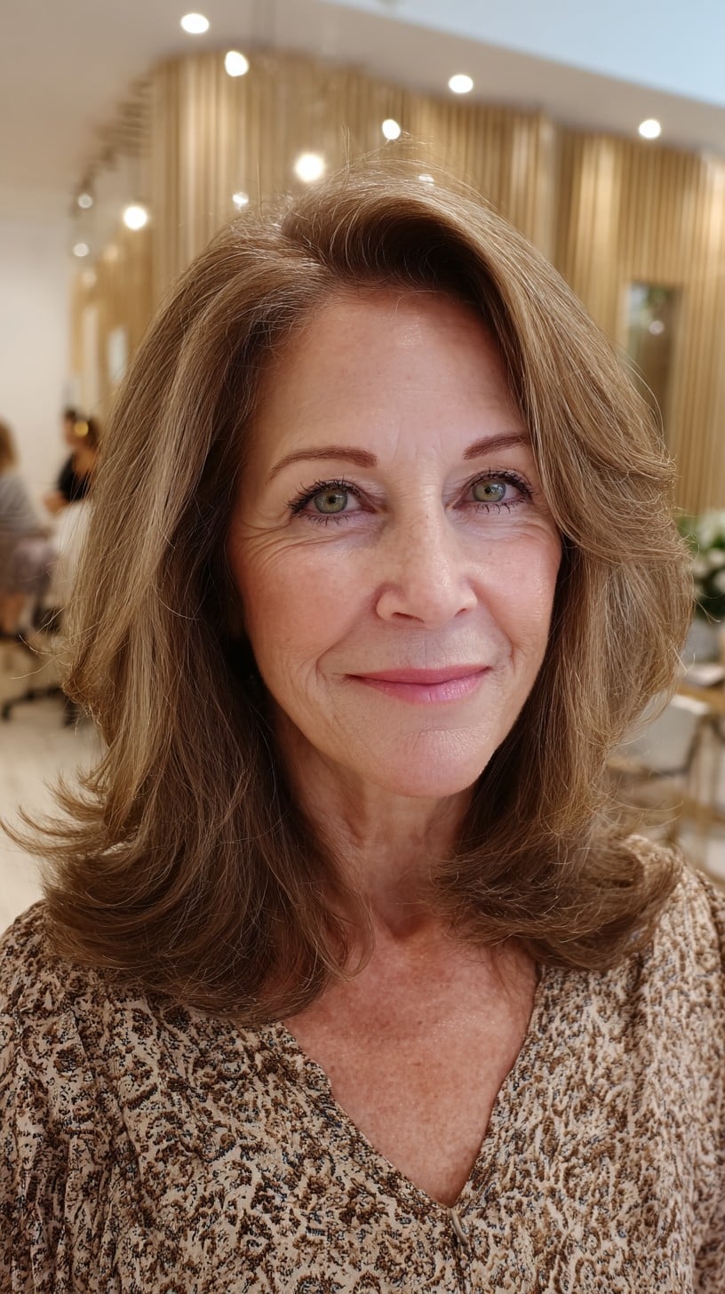 Best Medium-Length Layered Haircuts for Women Over 60