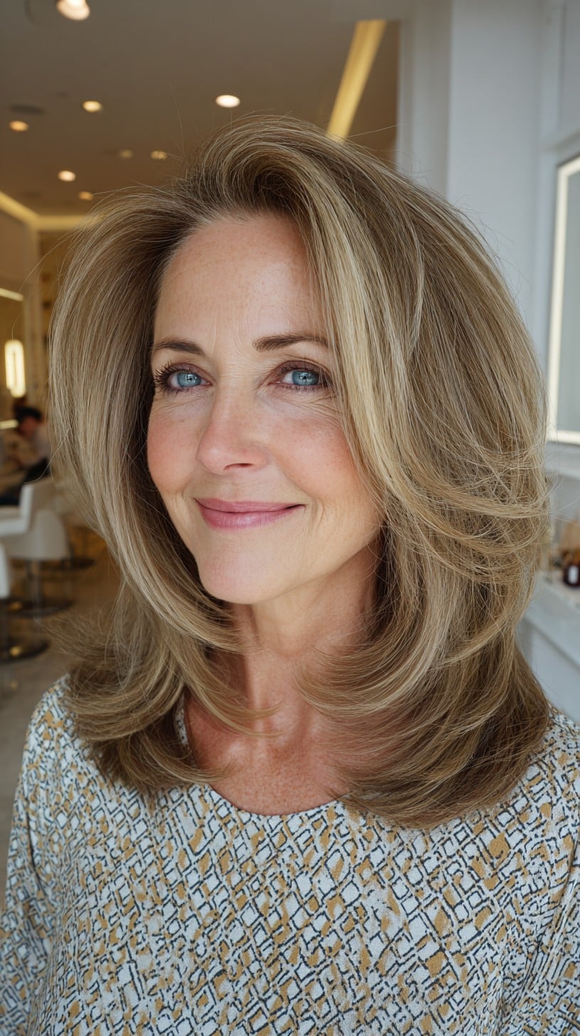 Best Medium-Length Layered Haircuts for Women Over 60