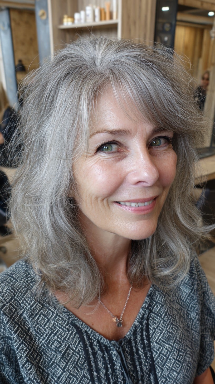 Best Medium-Length Layered Haircuts for Women Over 60