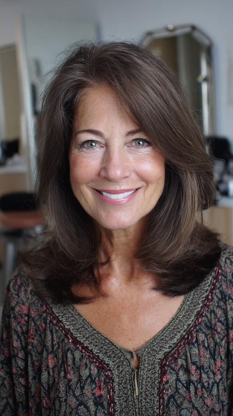 Best Medium-Length Layered Haircuts for Women Over 60