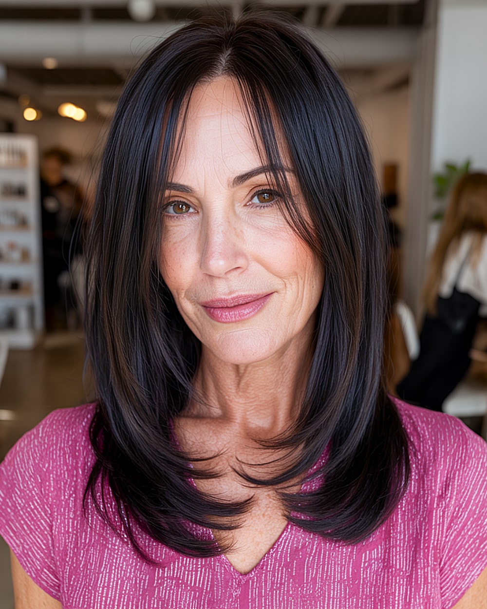 Best Medium-Length Layered Haircuts for Women Over 60