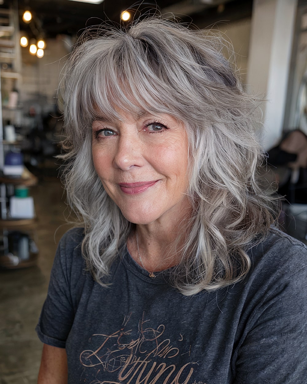 Best Medium-Length Layered Haircuts for Women Over 60