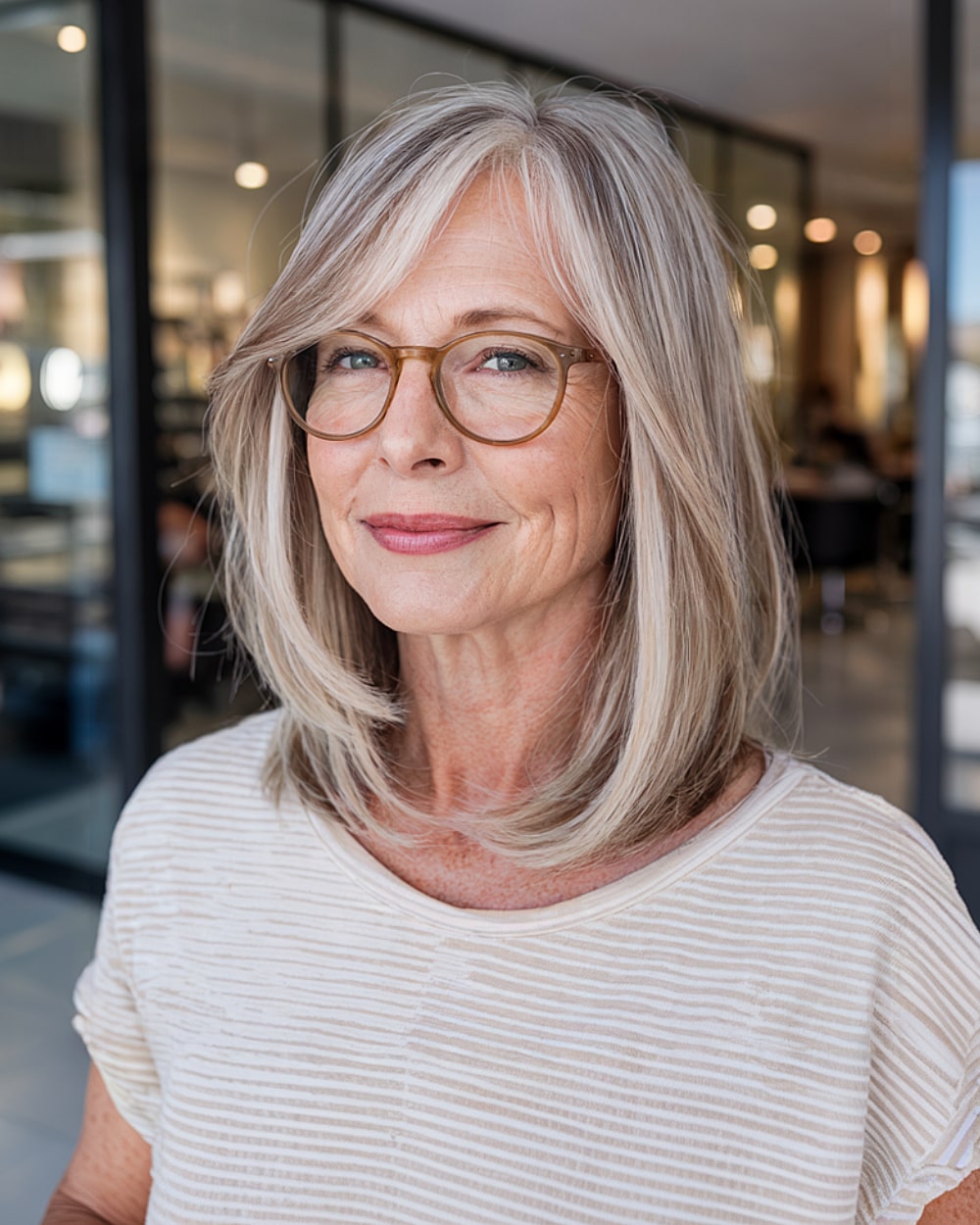 Best Medium-Length Layered Haircuts for Women Over 60