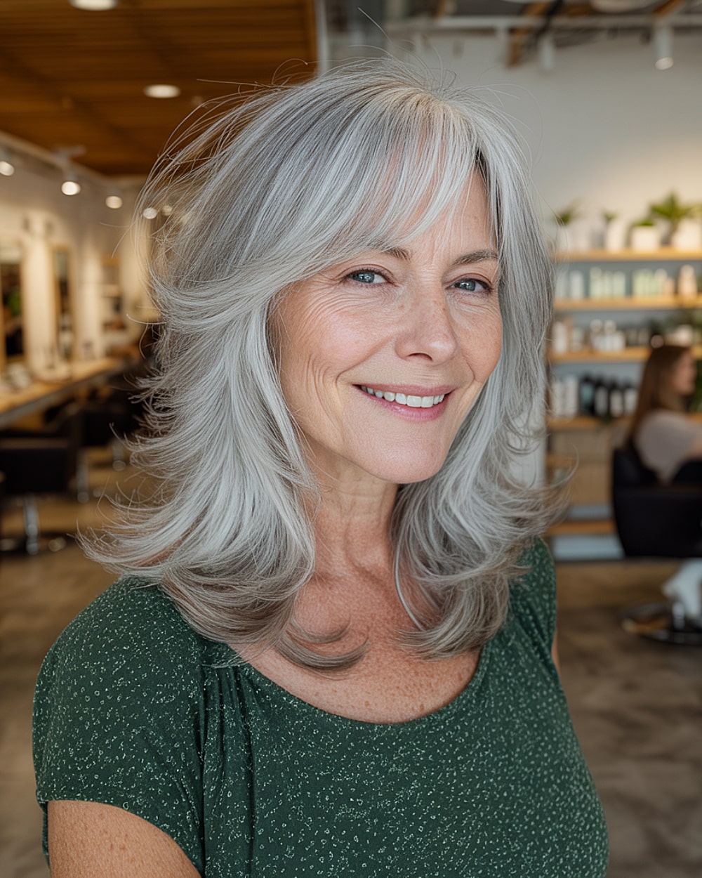 Best Medium-Length Layered Haircuts for Women Over 60