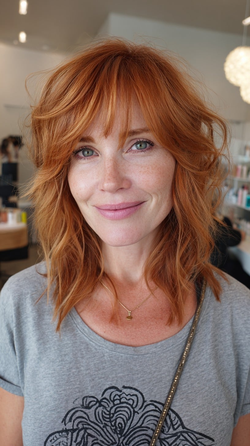 Medium Shaggy Haircuts for Women Over 50: 2026 Style Guide