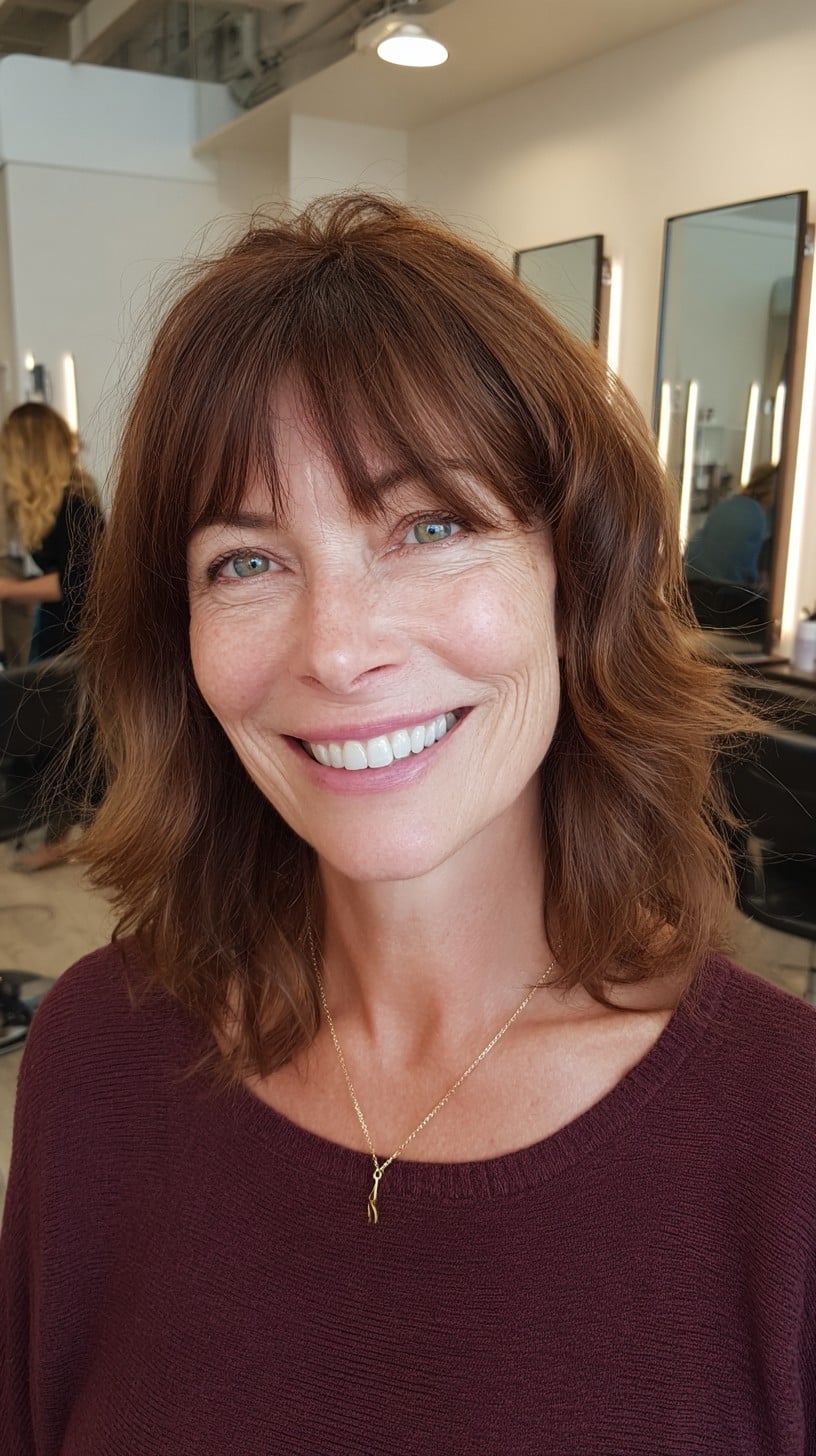 Medium Shaggy Haircuts for Women Over 50: 2026 Style Guide
