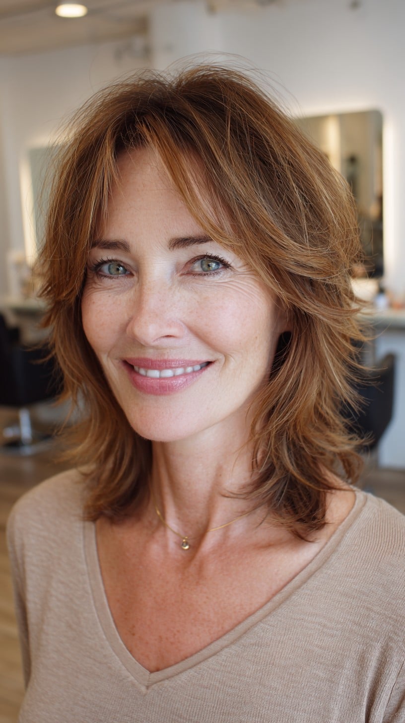 Medium Shaggy Haircuts for Women Over 50: 2026 Style Guide